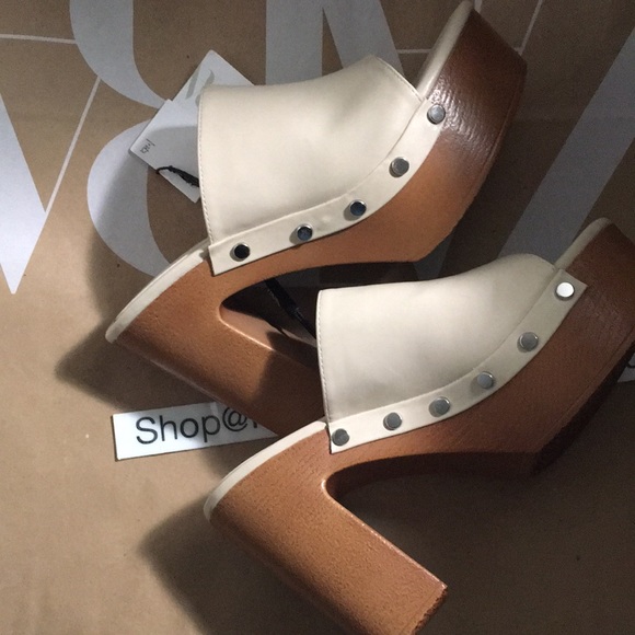 ZARA HEELED STUDDED CLOG MULES SANDALS - Picture 9 of 9